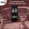 Driver Side Master Power Window Switch Gray | for 1999 2000 2001 2002 Chevy Silverado GMC Sierra 1500, 2500, 2500 HD, 3500 2-Doors Pickup Truck | Replace # 15047637