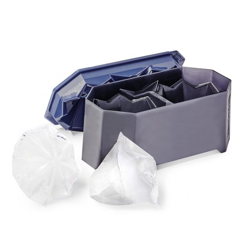 Zoku Iceberg Molds, 2 Sets of 2, Keep Drinks Colder Longer with Less Dilution, Leak-free, Easy-Release, BPA and Phthalate-Free