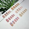 12 Pack 288Pcs Press on Nails Medium And Short - OPkssnails French Tip Press On Nails Square,Reusable Glue On Nails, Gel Fake Nails for Women