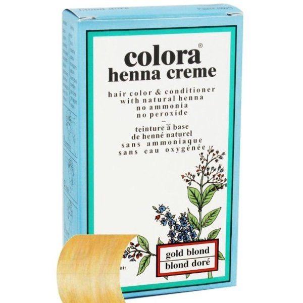 Colora Henna Creme Hair Color Gold Blond, 2 oz (Pack of 2)