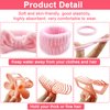 WORFACE 16 Pcs Face Wash Headband Wristband Hair Clips Ponytail Holders Set for Women, Soft Spa Bowknot Headband, Plastic Hair Claw Clips, Elastics Hair Tie for Facial Skincare Makeup (Pink, M)