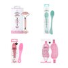 Daily Concepts Beauty Set: Lip Scrubber, Rose Quartz Roller, Eye Gel Mask, Silicone Facial Brush - Elevate Your Daily Routine for Glowing Skin