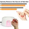 Steam Remover Steam Nail Polish Remover Machine Gel Nail Steamer, Remove Nail Gel Polish Safely without Damaging Nail Bed, Pink