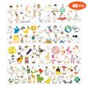 Duck Temporary Tattoos 8 Sheets 88 PCS Silly Goose Party Decorations Supplies Favors Duck Geese Animals Theme Birthday Cute Stickers Christmas Gifts for Boys Girls Kids Class School Prizes Carnival