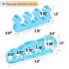 DR. JK- ToePal Gel Toe Separator, 2 Pairs, Toe Spacers, Toe Straightener, Hammer Toe Straightener, Toe Spreader, Toe Stretcher, Toe Corrector for Women and Men, Bunion Corrector