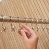 Hermosa Collection Decorative Star Fish Chrome Shower Curtain Hooks - Upgrade Your Bathroom Style and Stop Being Embarassed!