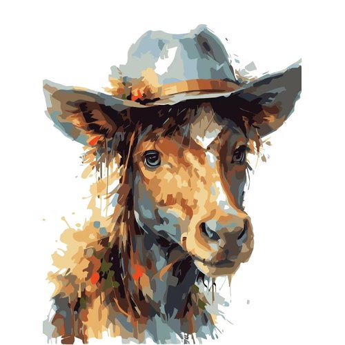 Entongstar Paint by Numbers Kit for Kids (Hat Deer)