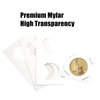 MUDOR Upgraded Premium Coin Flips for Nickel, 200 Pack Cardboard Coin Holder, Mylar Coin Flips 2x2, Paper Coin Holders