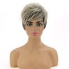 Short Blonde Synthetic Wigs for White Women with Bangs Cute Ash Blonde Natural Wavy Hair Wigs Daily Use