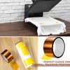 2 Rolls Heat Tape 50 mm x 108 ft High Temperature Polyimide Tape, 500 Fahrenheit Degree Heat Resisitant Heat Transfer Tape Adhesive Tape for Soldering, Electrical, Masking, 3D Printer Application