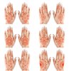 Henna Tattoo 6 Sheets Henna temporary tattoos stickers, Brown Henna Tattoo Stickers kit,Waterproof Red Ink Henna hands Tattoo,for Women Party Decorations