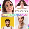 10 Sheets Rainbow Temporary Tattoos Pride Day Rainbow Face Eyes Tattoos Decoration Gay LGBT Butterfly Lips Star Removable Waterproof Body Tattoos Stickers for Pride Parade Party Supplies