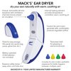 Mack's Ear Dryer - Soothing Electronic Warm Air Ear Dryer for Swimming, Showering, Water Sports, Surfing, Scuba and Hearing Aid Use