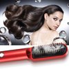 NSXAYIWE Electric Hair Brush Electric Hair Straightener Curling Comb USB Rechargeable Electric Hair Brush Hair Styling Tool for All Hair Types