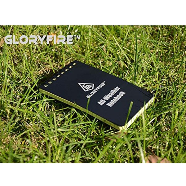 GLORYFIRE Waterproof Notebook All Weather Shower Pocket Tactical Notepad with Cover Steno Pad Memo Book