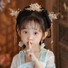 5 Pcs Flower Chinese Tassel Hair Stick Crystal Pearl Hanfu Hair Pins Classical Floral Bride Wedding Accessories for Women