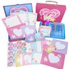 Unicorn Stationary Set - 98Pcs Kids Stationery Kit for Girls Ages 6,7,8,9,10-12 Years Old, Letter Writing Kit with Envelopes, Paper, Cards, Girls Toys 8-10 Birthday Gift - Unicorns Gifts for Girls