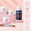 modelones Acrylic Nail Kit - Clear/White/Pink Acrylic Powder and Liquid Set with Rhinestone Glue, Acrylic Nail Brush, Unified Combo Starter Kit for Acrylic Nail Extension Beginner