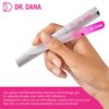 Dr. Dana Glass Nail File with Case - This Premium Glass fingernail File for Natural Nails is a Double-Sided Etched Crystal Nail File with Protective Travel case. Professional Nail File by Dr. Dana.