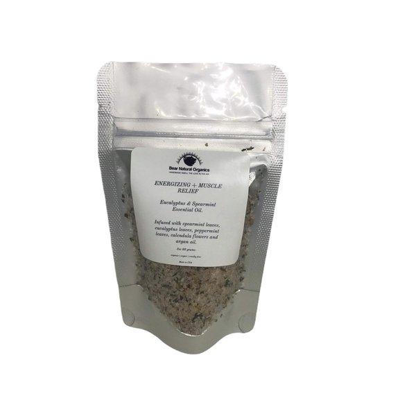 BearNaturalOrganics Himalayan Salt Soak With Lavender For Stress and Energizing Muscle Relief an Relaxer Great Detox 8 Once Packets