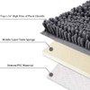 SONORO KATE Bathroom Rug 32"×20", Non-Slip Bath Mat,Soft Cozy Shaggy Thick Chenille Bath Rugs for Bathroom,Plush Rugs for Bathtubs,Water Absorbent Rain Showers and Under The Sink (Dark Grey)