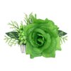 Koolgil Women's St. Patrick's Holiday Flower Wreath Green Headband Simulation Flower Green Hair Comb Hair Accessories (Flower Wreath)
