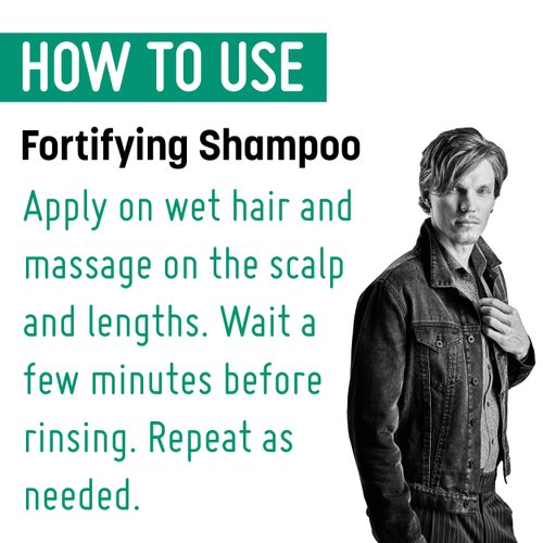 Framesi Barber Gen Fortifying Shampoo, 8.4 fl oz, Strengthening and Thickening Shampoo