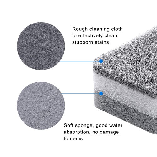 Sponge Individually Wrapped, Kitchen Dishwashing Sponge, Odor-Free Scouring Pad, Non Scratch Sponge Wipes Suitable for Travel Apartments (24 Pack)