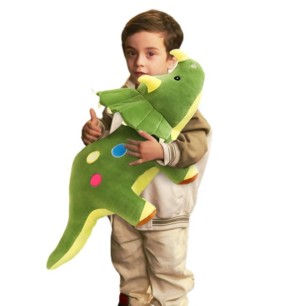 Cute Dinosaur Stuffed Animals for Girls, Dino Party Favors, Cuddly Triceratops Plush Toy for Kids & Adults, Huggable Triceratops for Baby, Birthday Xmas Gifts for Toddlers Age 3+ (Green,15 inch)