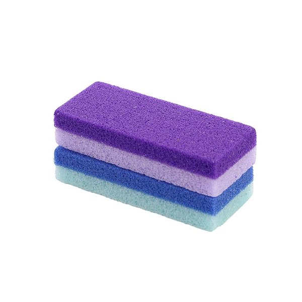 WELANGBN Foot Pumice Stone for Feet Hard Skin Callus Remover and Scrubber (Pack of 2) (Blue&Purple)