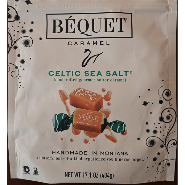 Bequet Caramel Celtic Sea Salt, 17.1 Ounce