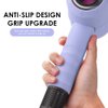 DODAMOUR Silicone Hairdryer Case Compatible with HD01 HD03 Dyson Hairdryer, Travel Hair Dryer Skin, Protective Case Cover (Black, Purple)