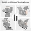 SmallRig 15mm Rods Pack, 15mm Tube with M12 Thread Rod Cap Connectors, Aluminum Alloy Rods Combination for Camera Rig Matte Box Follow Focus 15mm Rod System - 1659