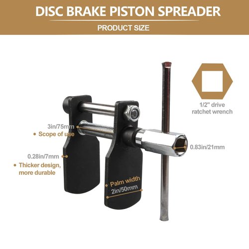 YanTone Disc Brake Piston Pad Spreader Removal Tool Motorcycle Brake Calliper Compressor Tool