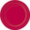 Ruby Red Solid Round Dinner Paper Plates - 9" (Pack of 16) - Durable & Eco-Friendly Disposable Tableware - Perfect for Parties & Celebrations