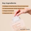 MOTHER MADE Moisturizing Snail Mucin Face Mask 10 Sheets, 22,050ppm Snail Secretion Filtrate, Collagen, Niacinamide, Vitamin C & E, Anti-aging Snail Essence for Dry, Sensitive Skin, Korean Skincare