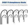 Saltwater Fishing Hooks- 45pcs Stainless Steel Hooks O'Shaughnessy Forged Long Straight Shank J Fishing Hook Extra Strong for Saltwater Freshwater Fishing Size 1/0-10/0