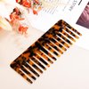 Beaupretty Wide Tooth Comb Acetate Comb Hair Detangling Comb Tortoise Comb Purse Hair Detangling Comb for Thick Curly Hair