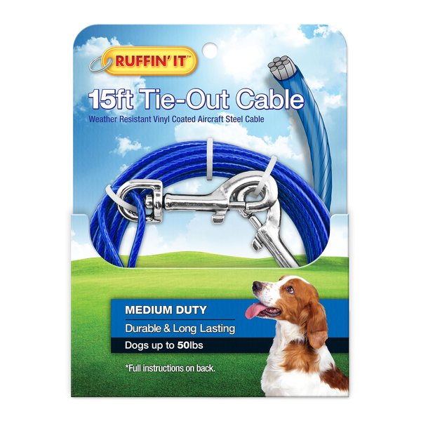 WESTMINSTER PET PRODUCTS 15' Blue Low Dog Tieout