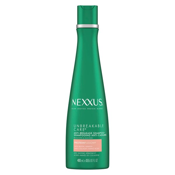Nexxus Unbreakable Care Anti-Breakage Shampoo With Keratin, Collagen, Biotin For Fine And Thin Hair Sulfate Free Shampoo 13.5 oz