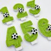 JonesLi 9th Birthday Candles，Soccer Birthday Decorations，Suitable for Girl and boy Cake Toppers, Wedding Cakes, Anniversaries, Party Celebrations, Birthday Decorations