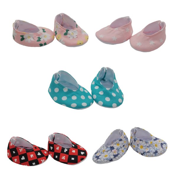 Xunwa Baby Dolls Shoes for 17-18 Inch Realistic Cute Soft Body Baby Dolls Boy Girl, Doll Accessories Shoes for 17 Inch Reborn Baby Dolls