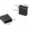 Boxonly 20Pcs Black PE USB 2.0 Port Anti-Dust Stopper Cap Cover for USB, Charging, Data Cables; Dust-Proof, Easy to Use