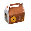 Hammont Paper Treat Boxes - (10 Pack) - Party Favors Treat Container Cookie Boxes Cute Designs Perfect for Parties and Celebrations 6.25" x 3.75" x 3.5" (Honeybees)