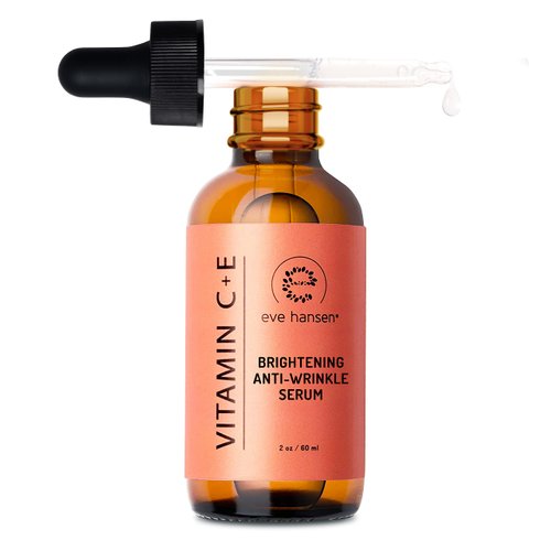 Eve Hansen Vitamin C Serum for Face | (2 OZ) Facial Serum with Natural, Organic Hyaluronic Acid, Vitamin E and Aloe Vera | Brighten, Reduce Appearance of Wrinkles, Fine Lines and Dark Spots