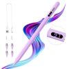 TiMOVO Stylus Pen for Touch Screens, Fast Charge Stylus Pen for Apple iPad/iPhone/Xiaomi/Samsung/Lenovo Android Capacitive Touch Screen Stylus Pen with Power Display, Purple