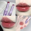 Blopuivo Jelly Lipstick Tinted Lip Gloss Heart Lip Glaze, 3 Colors Lipstick Long Lasting Moisturizing Tinted Lipgloss,Non-sticky,High Pigmented Glossy Lip Gloss