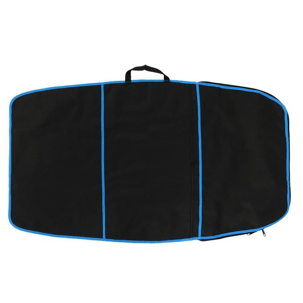 Jadeshay Surfboard Bodyboard Carry Bag, 48 * 28 Inch Durable Polyester Cover with Side Handle, Double Zipper and Extra Storage Pocket for Surfing Accessories (Blue Stripe)