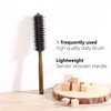 PERFEHAIR Small Round Hair Brush with Boar & Nylon Bristle, 1.4 Inch, Mini Rolling Circular Hairbrush for Blow Drying, Curling, Styling Fine, Thin, Short Hair, Bangs, Beard