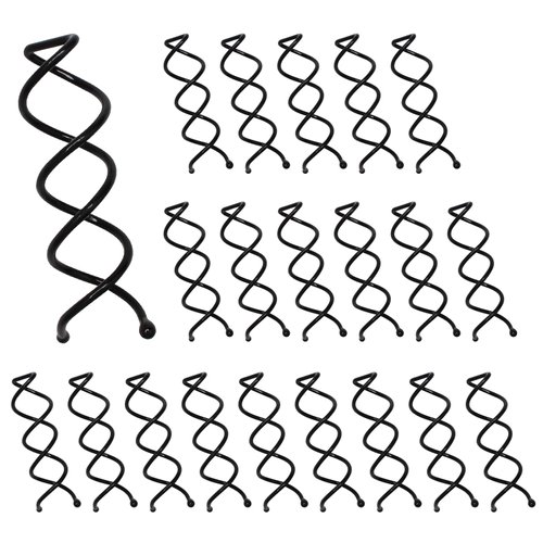 YEEPSYS Spiral Hair Pins,20 Pack Twist Hair Pins Corkscrew Hair Pins Spin Pins Non-Scratch Round Clip for Women Hair Style DIY